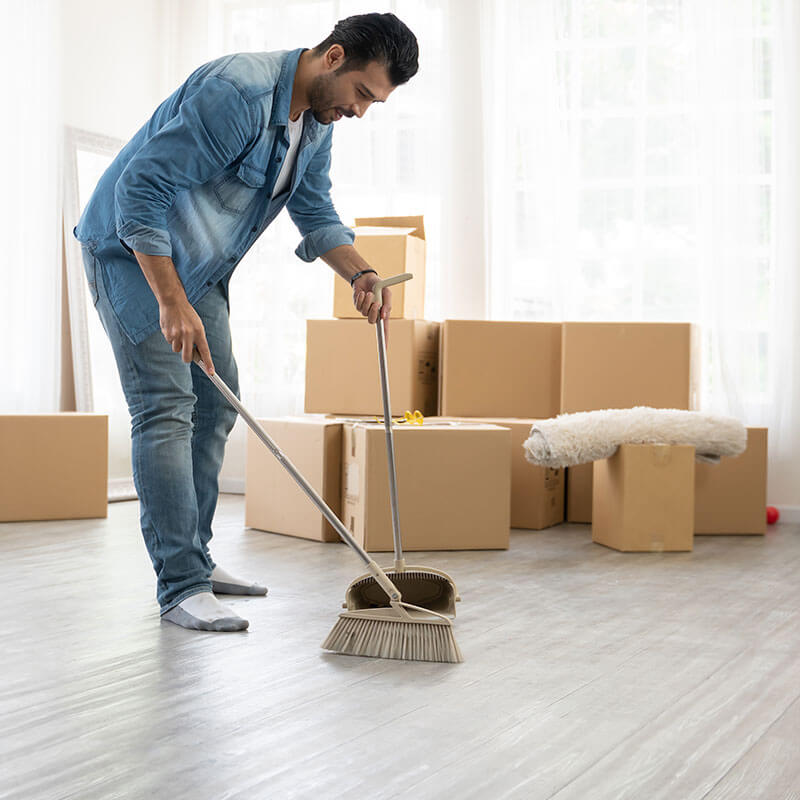 Empty home after professional move-out cleaning services