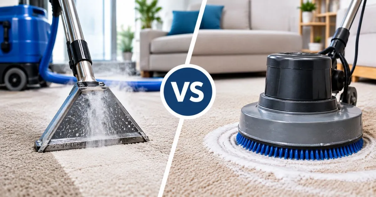 Steam Cleaning vs Shampooing for Carpets