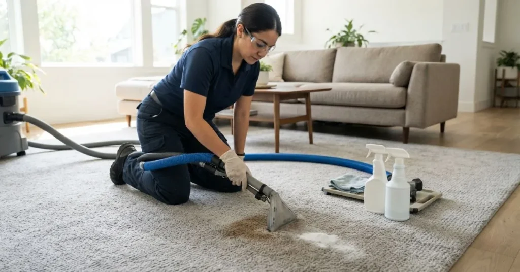 baking soda and Dawn clean carpets