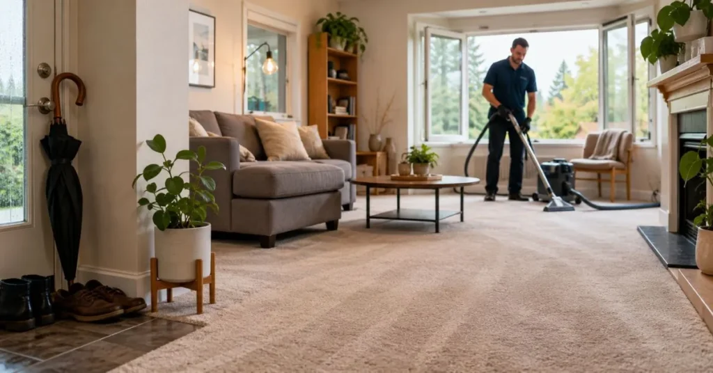 Living Room Carpet Cleaning