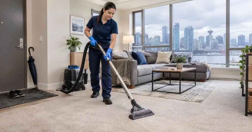 Professional Cleaner in Rainy City Apartment Vancouver bc
