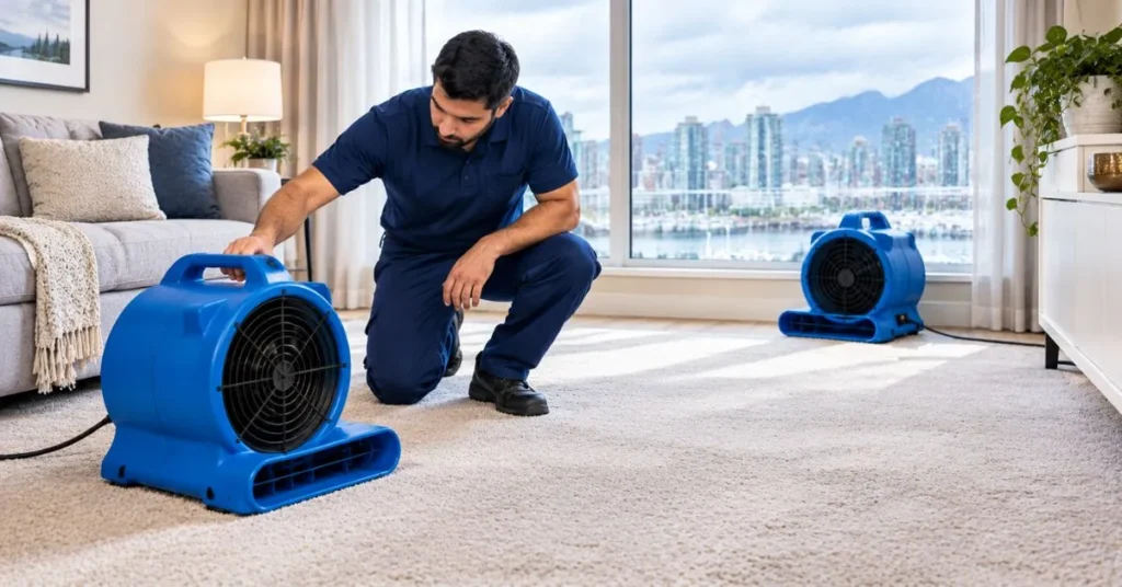 how long carpet takes to dry after professional cleaning